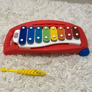 Vintage Little Tikes Tap a Tune Xylophone Toddler Musical pull along ¥